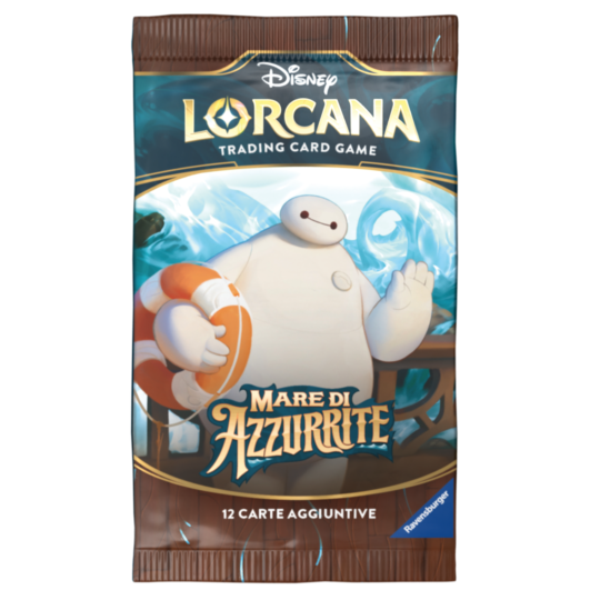 Ravensburger Disney Lorcana TCG: Mare di Azzurrite Booster Pack - Bustina 12 Carte - Lorcana