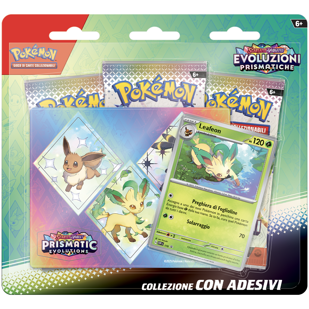 Collezione assortita con adesivi di Scarlatto e Violetto assortita – Evoluzioni Prismatiche - Pokémon