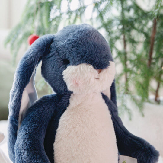 Peluche Coniglietto Little Floppy Nibble Blu Notte Stellata 30 cm - Bunnies By The Bay