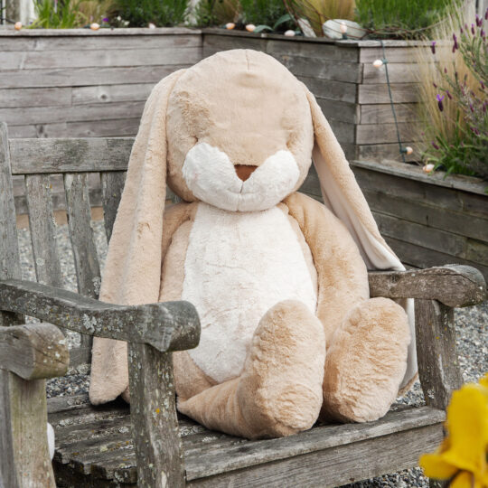 Peluche Coniglietto Grand Floppy Nibble Bunny Almond Joy 100 cm - Bunnies By The Bay