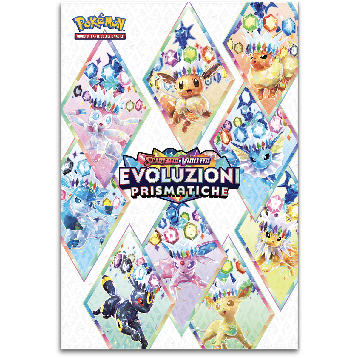 Collezione esclusiva con poster dell’espansione Scarlatto e Violetto – Evoluzioni Prismatiche - Pokémon