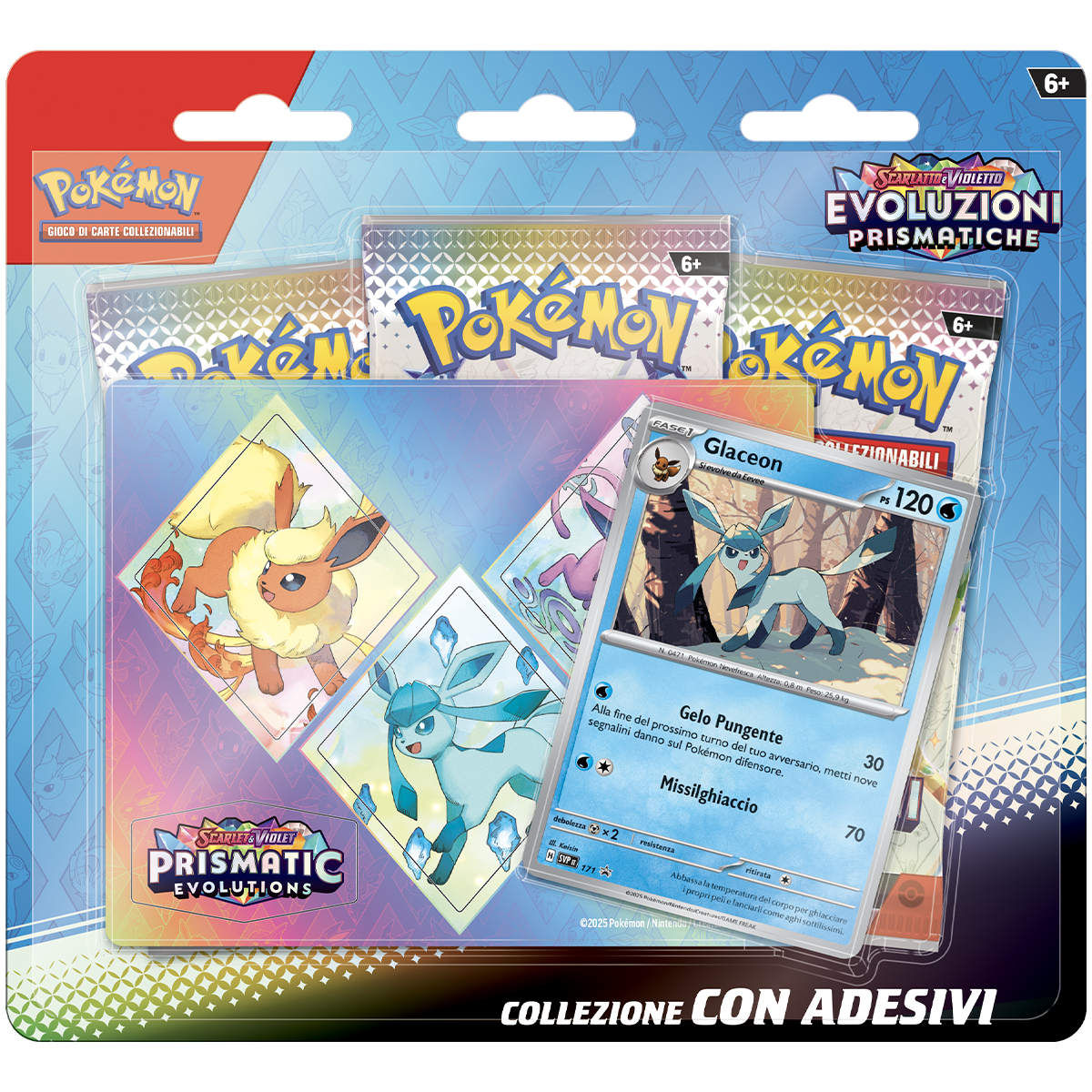 Collezione assortita con adesivi di Scarlatto e Violetto assortita – Evoluzioni Prismatiche - Pokémon