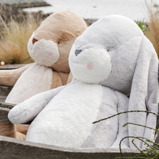 Peluche Coniglietto Grand Floppy Nibble Bunny Gray 100 cm - Bunnies By The Bay