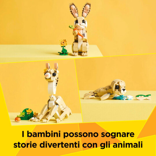 Lego Creator 3 in 1 31162 Adorabile Coniglio Giocattolo - LEGO