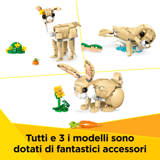 Lego Creator 3 in 1 31162 Adorabile Coniglio Giocattolo - LEGO