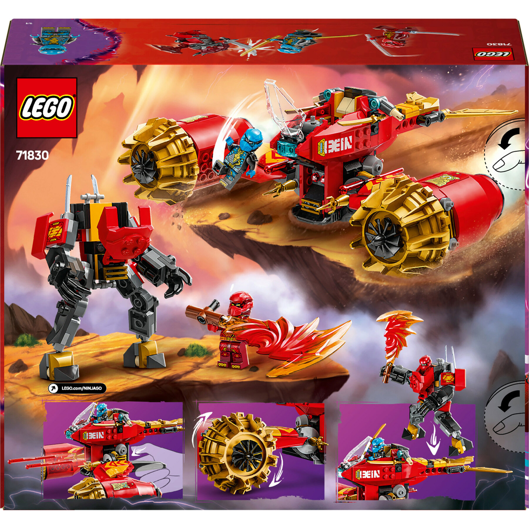 Lego Ninjago 71830 Mech Storm Rider di Kai - LEGO