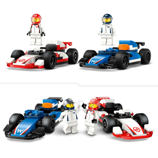 Lego City 60464 Williams Racing e Haas F1: 2 Modelli di Auto con 2 Minifigure - LEGO