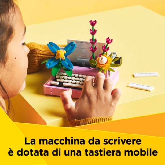 Lego Creator 3 in 1 31169 Macchina da Scrivere con Fiori - LEGO
