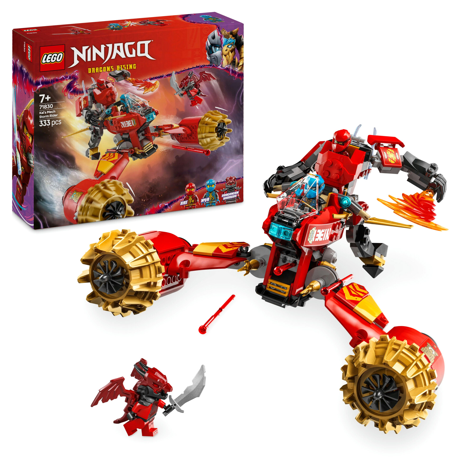 Lego Ninjago 71830 Mech Storm Rider di Kai - LEGO