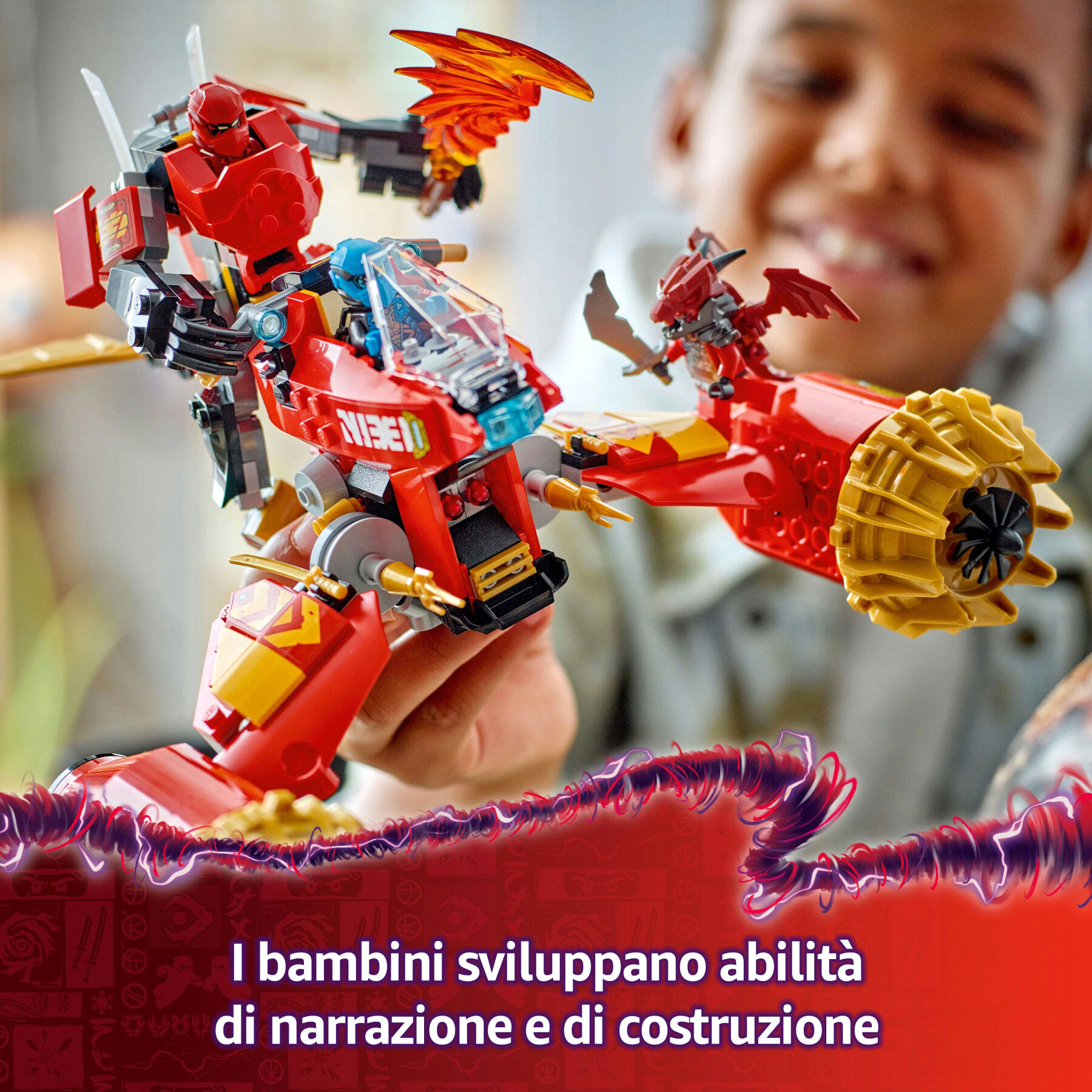 Lego Ninjago 71830 Mech Storm Rider di Kai - LEGO