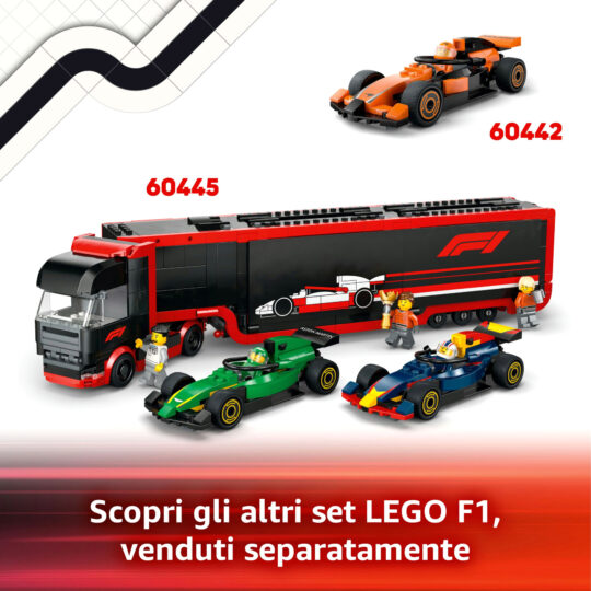 Lego City 60444 Garage con Monoposto Mercedes-AMG e Alpine F1 - LEGO