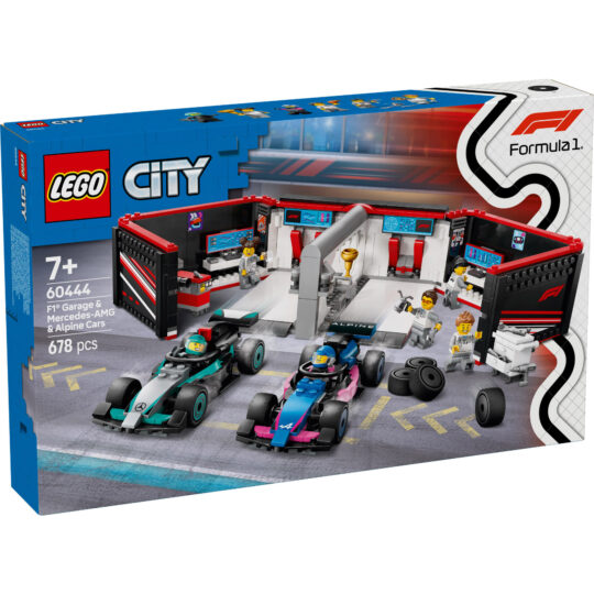 Lego City 60444 Garage con Monoposto Mercedes-AMG e Alpine F1 - LEGO