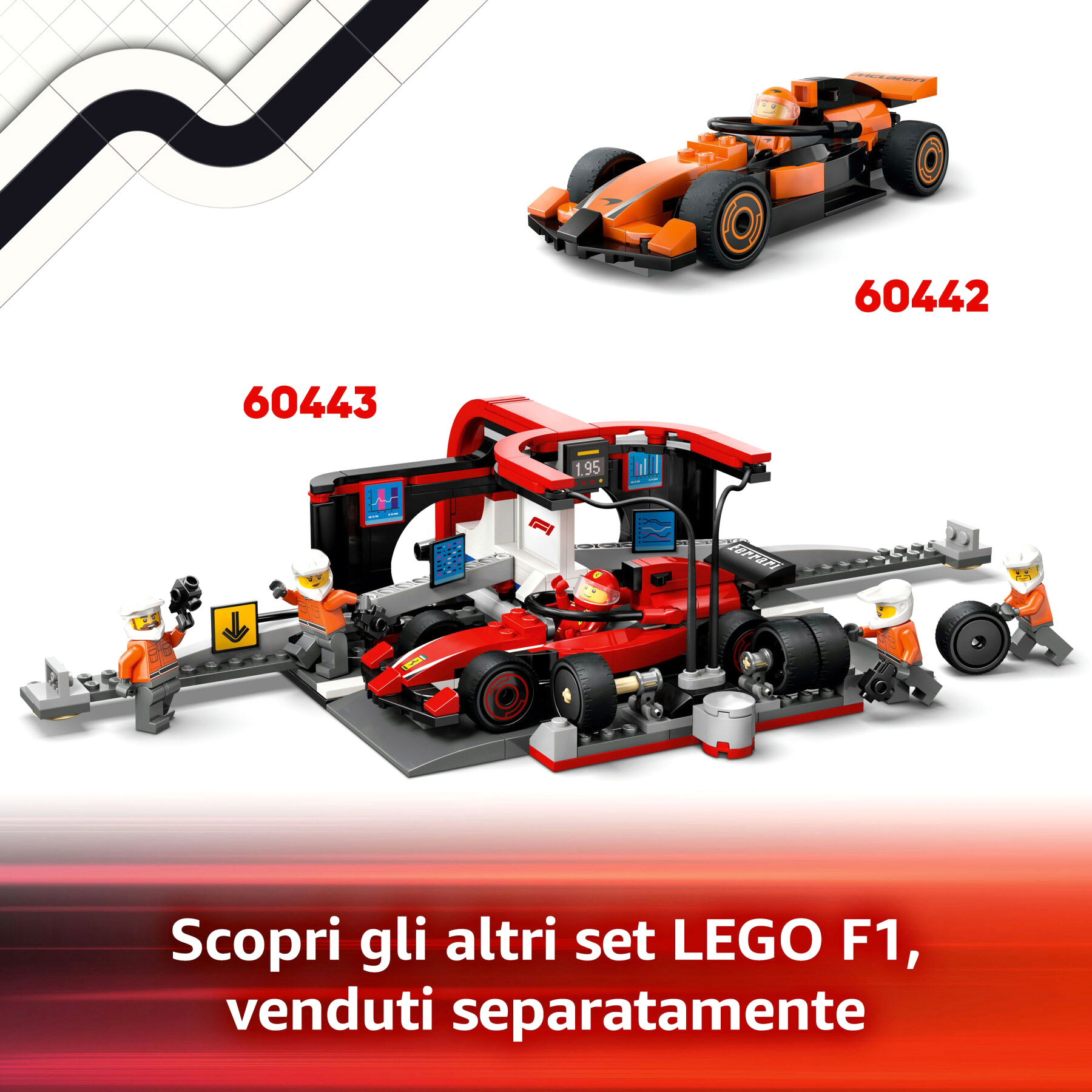 Lego City 60445 Autotrasportatore F1 con Monoposto RB20 e AMR24 F1 - LEGO