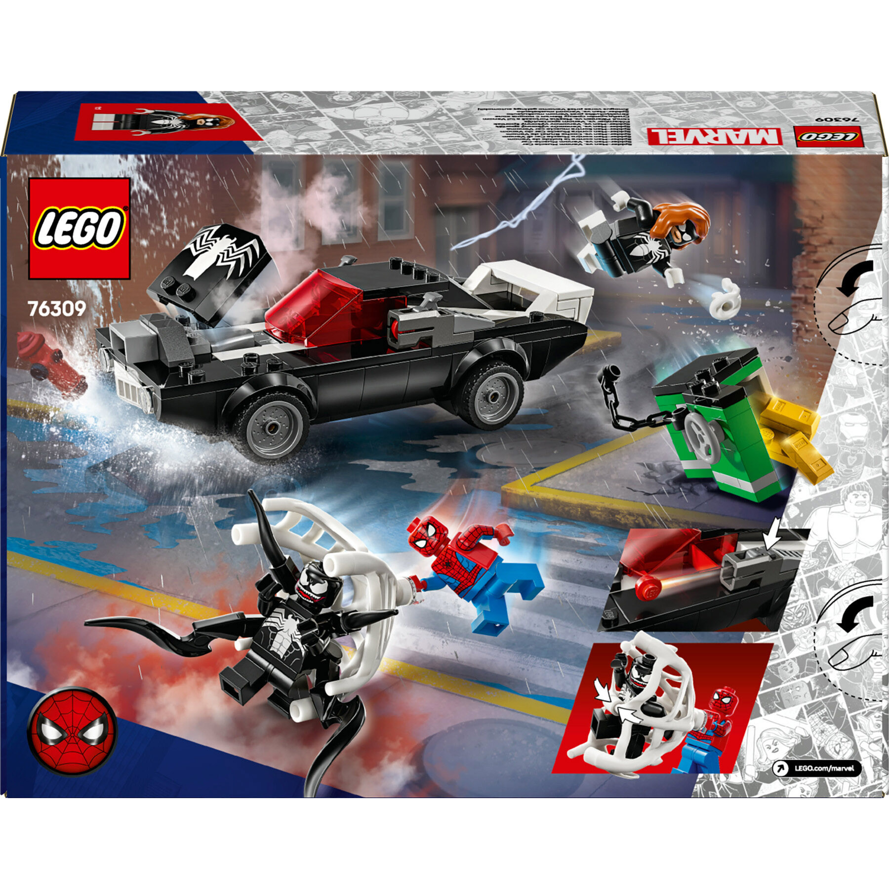 Lego Marvel 76309 Spider-Man contro Muscle Car di Venom - LEGO