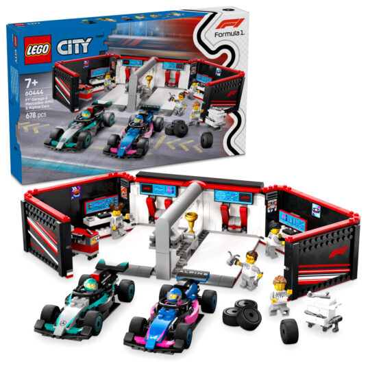 Lego City 60444 Garage con Monoposto Mercedes-AMG e Alpine F1 - LEGO