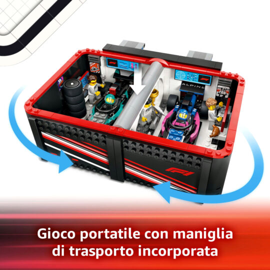 Lego City 60444 Garage con Monoposto Mercedes-AMG e Alpine F1 - LEGO