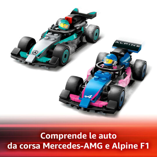 Lego City 60444 Garage con Monoposto Mercedes-AMG e Alpine F1 - LEGO