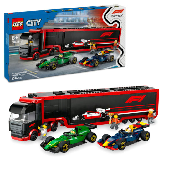 Lego City 60445 Autotrasportatore F1 con Monoposto RB20 e AMR24 F1 - LEGO