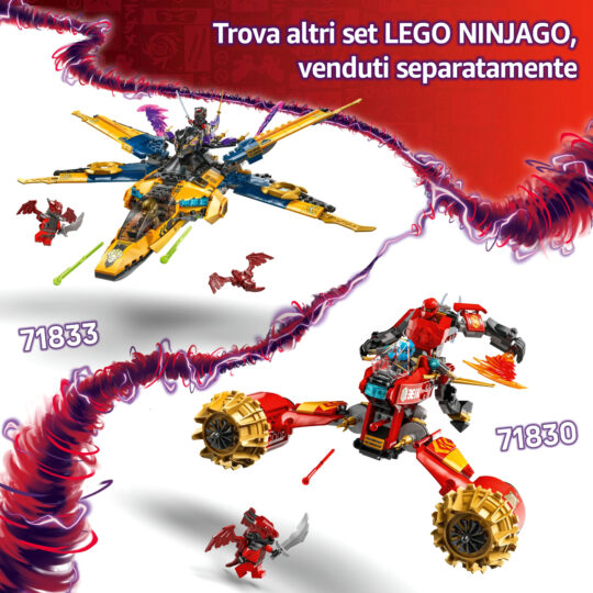 Lego Ninjago 71830 Mech Storm Rider di Kai - LEGO