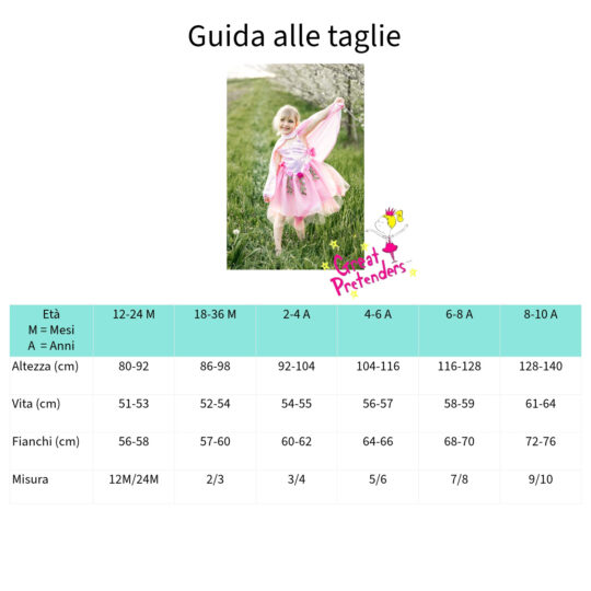 Mantello Rosa 4 - 6 anni - Great Pretenders