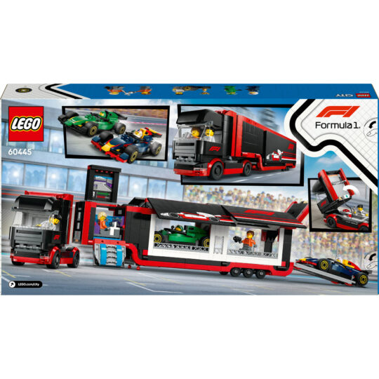 Lego City 60445 Autotrasportatore F1 con Monoposto RB20 e AMR24 F1 - LEGO