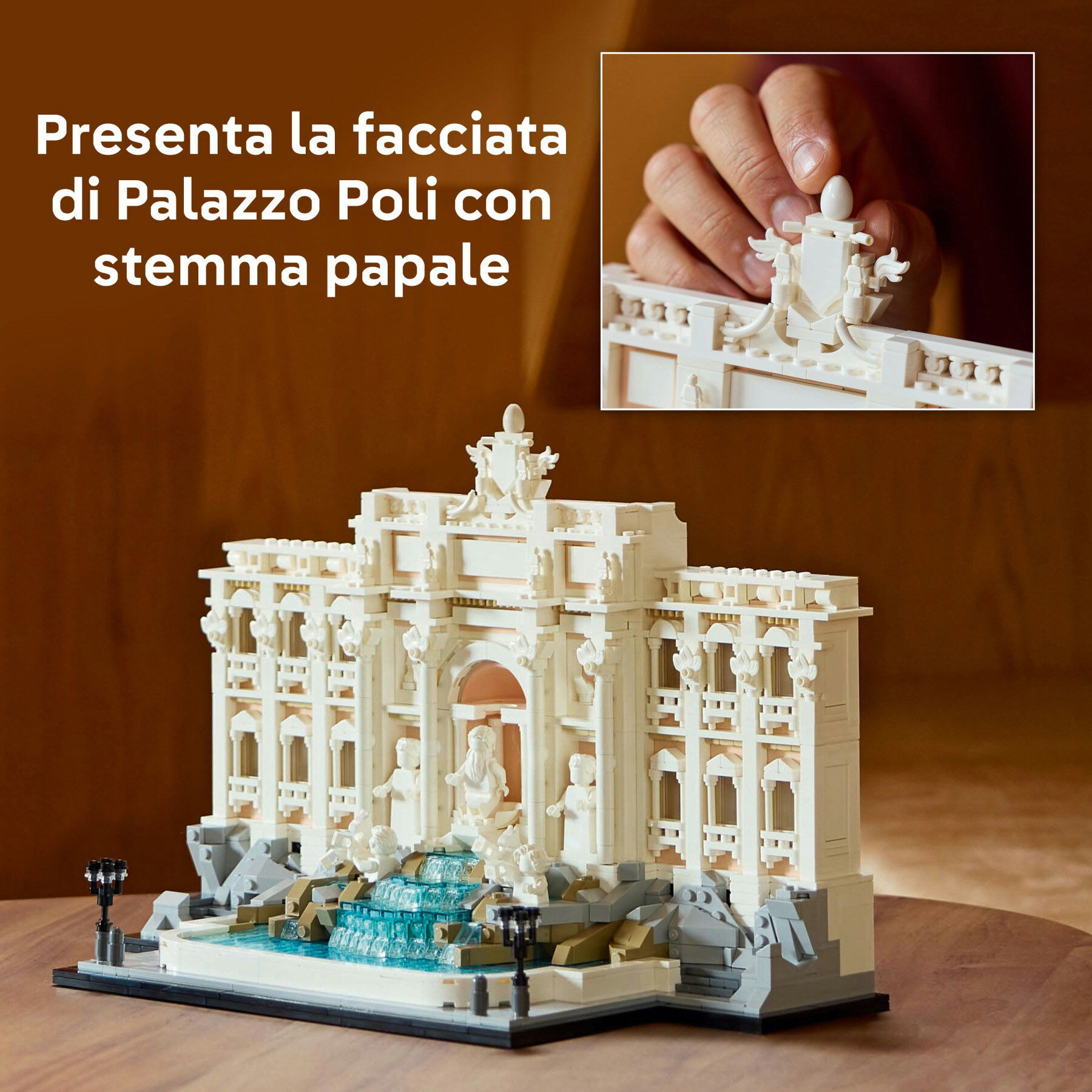 Lego Architecture 21062 - Fontana di Trevi - Kit Modellismo di Monumenti - LEGO