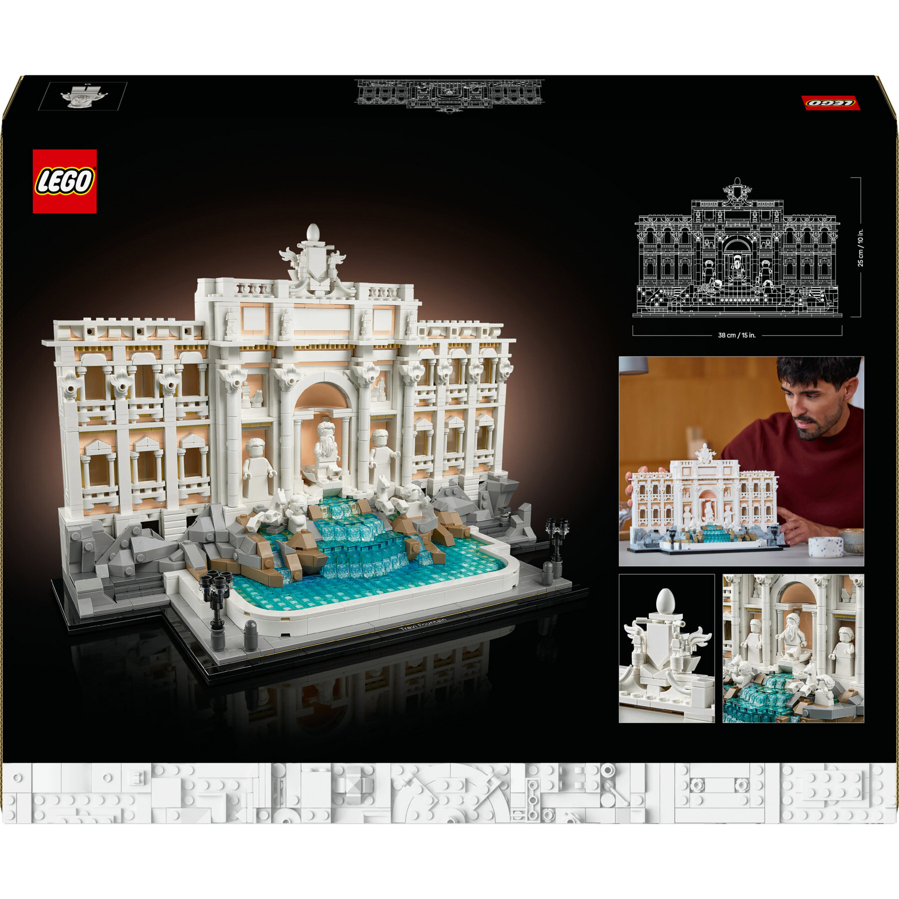 Lego Architecture 21062 - Fontana di Trevi - Kit Modellismo di Monumenti - LEGO
