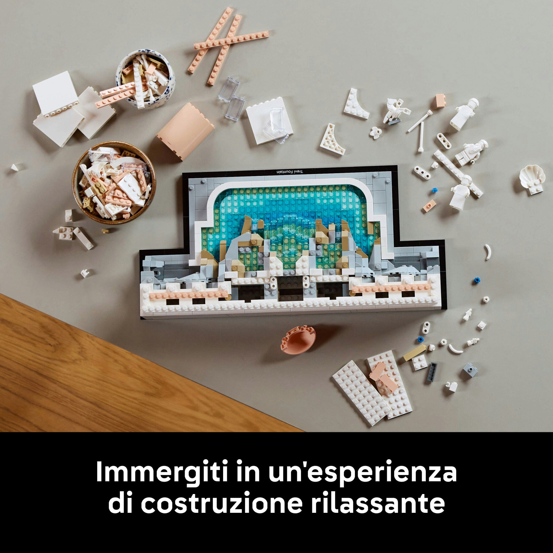 Lego Architecture 21062 - Fontana di Trevi - Kit Modellismo di Monumenti - LEGO