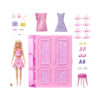 Barbie Armadio dei Sogni – Bambola con 25 Vestiti e Accessori, Set Moda con 3 Look Completi - Barbie