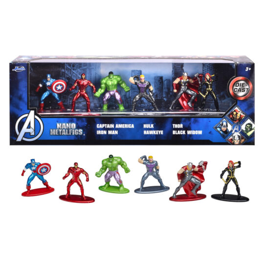 Avengers Diorama pack con sei personaggi di metallo - Marvel