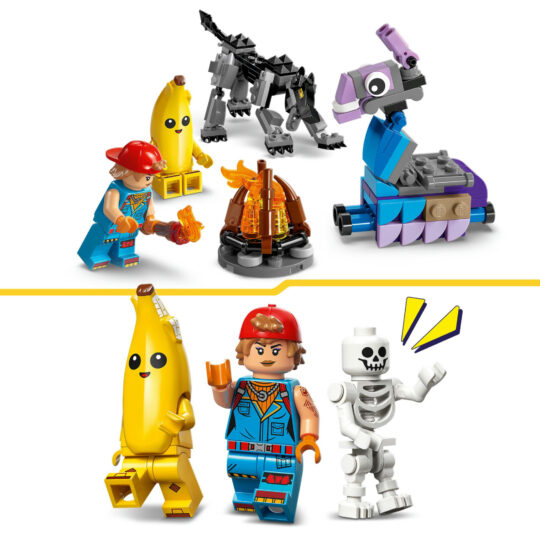 LEGO Fortnite 77075 Campo Bananita starter: 3 minifigure, gaming - Fortnite, LEGO
