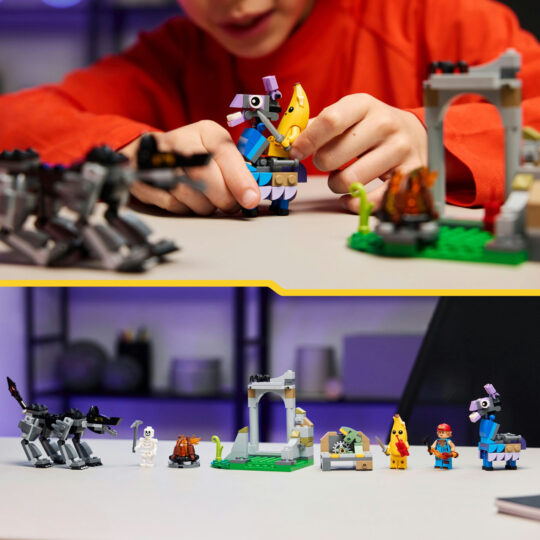 LEGO Fortnite 77075 Campo Bananita starter: 3 minifigure, gaming - Fortnite, LEGO
