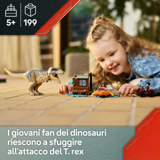 LEGO Jurassic World 76975 Fuga sul fiume dal T. Rex - Jurassic World, LEGO