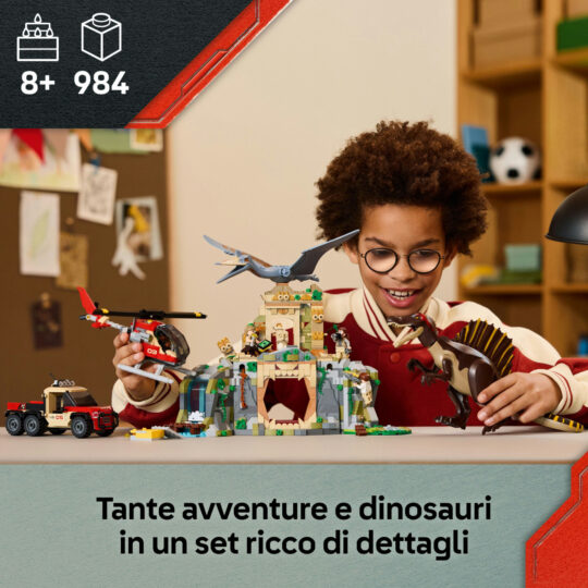 LEGO Jurassic World 76976 Missione aerea con Spinosauro - Jurassic World, LEGO