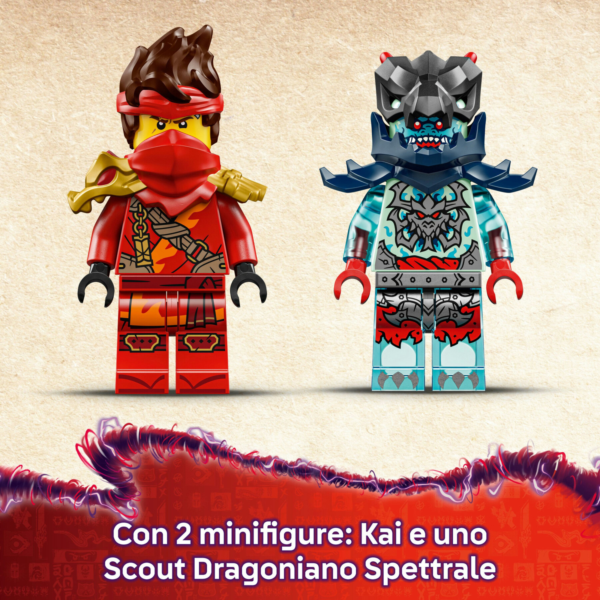 LEGO Ninjago 71838 Moto Kai: 2 motociclette, 2 minifigure - LEGO
