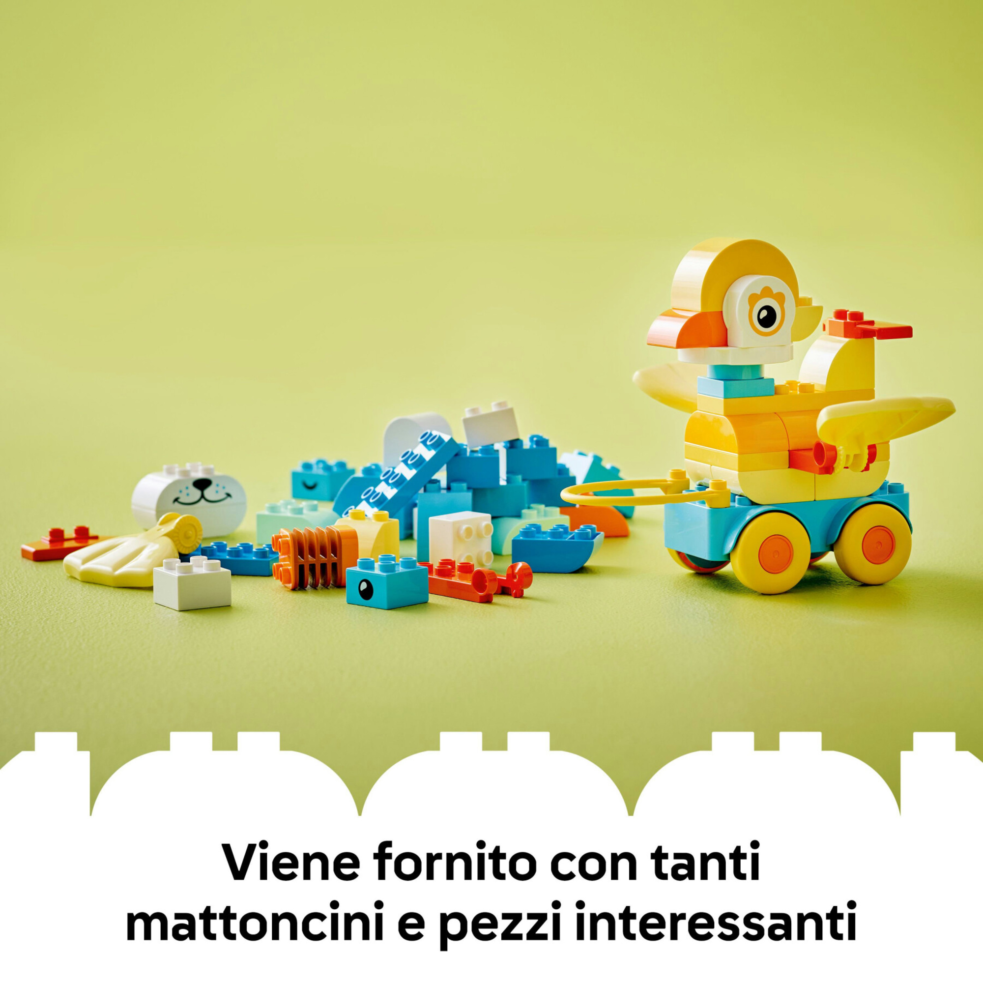 LEGO Duplo 10448 Animali su Ruote 3in1: anatra, pesce, cane - LEGO