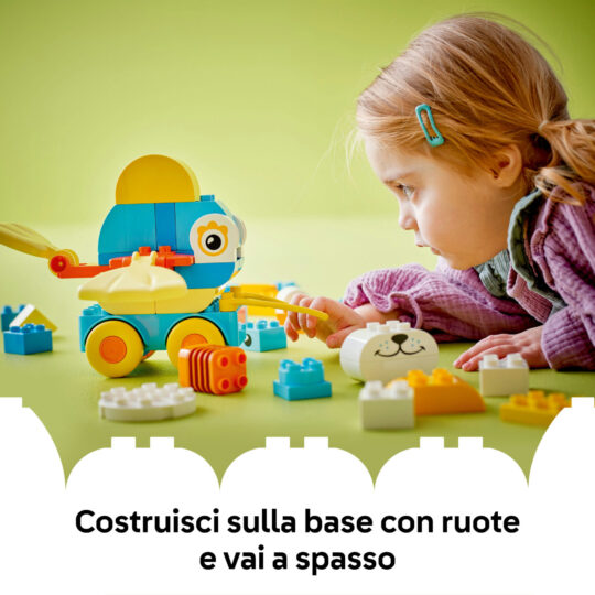 LEGO Duplo 10448 Animali su Ruote 3in1: anatra, pesce, cane - LEGO