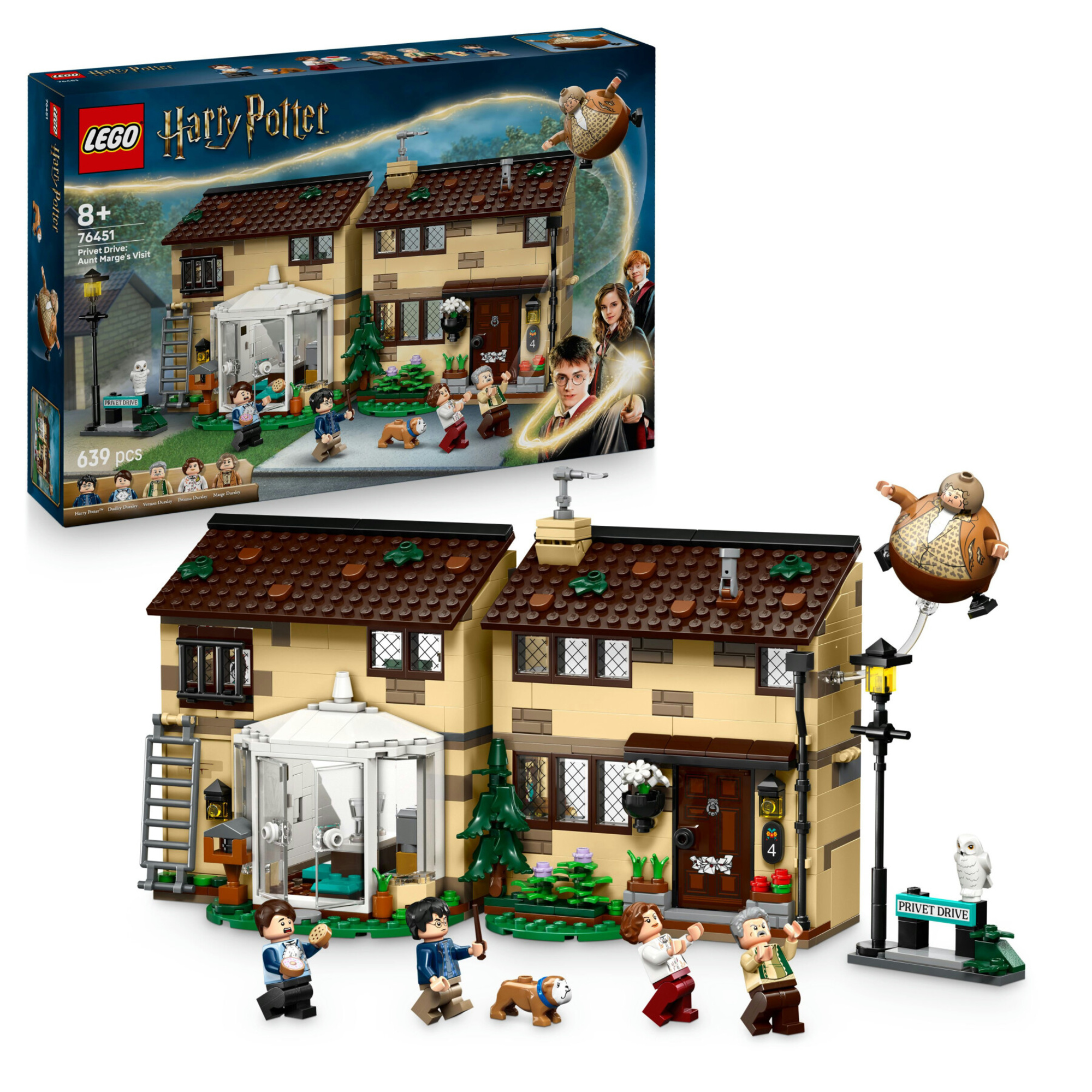 LEGO Harry Potter 76451 Privet Drive: Visita Marge, 6 personaggi - Harry Potter, LEGO