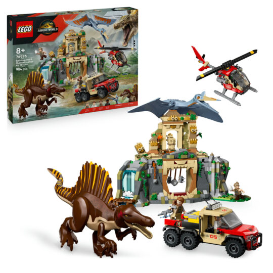 LEGO Jurassic World 76976 Missione aerea con Spinosauro - Jurassic World, LEGO