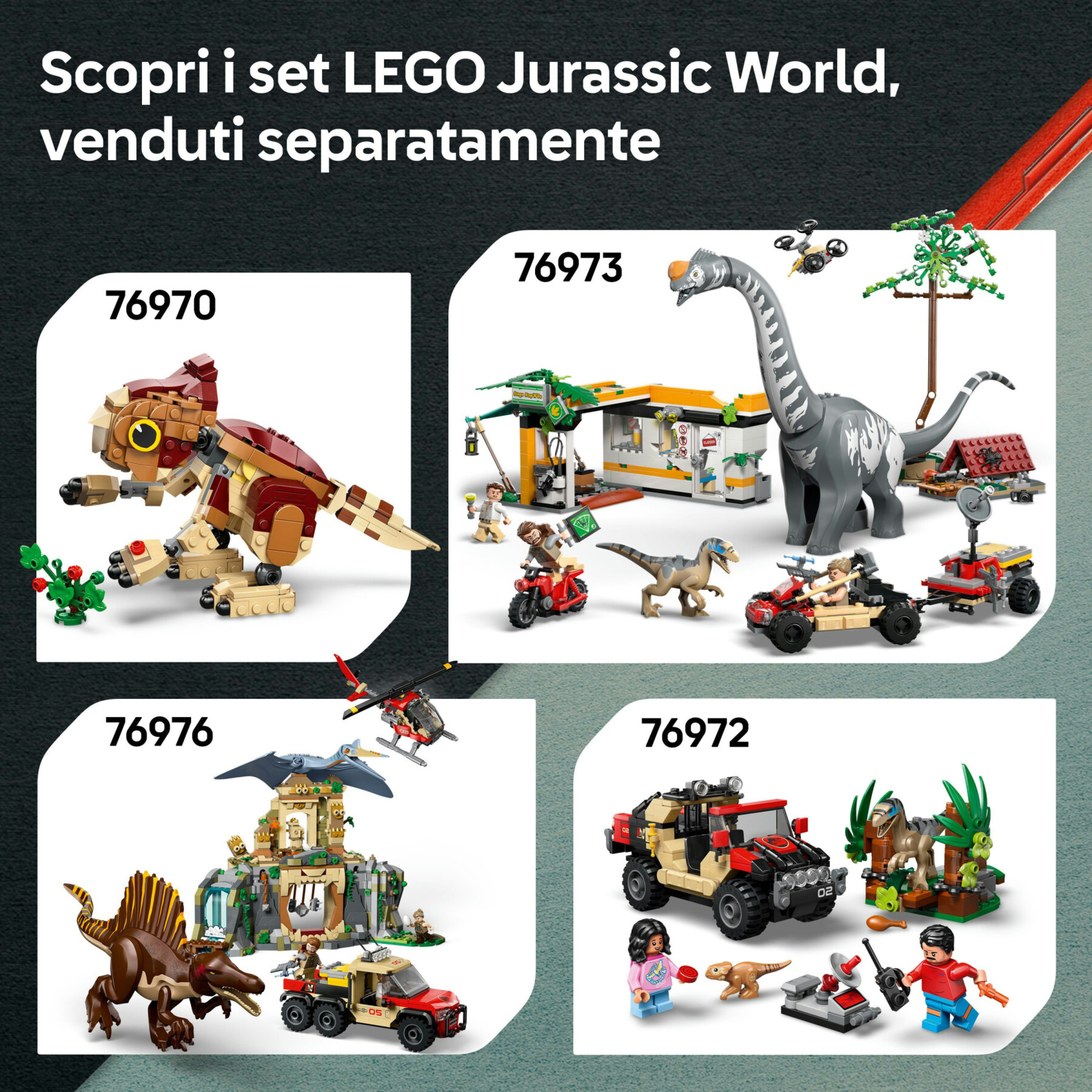 LEGO Jurassic World 76975 Fuga sul fiume dal T. Rex - Jurassic World, LEGO