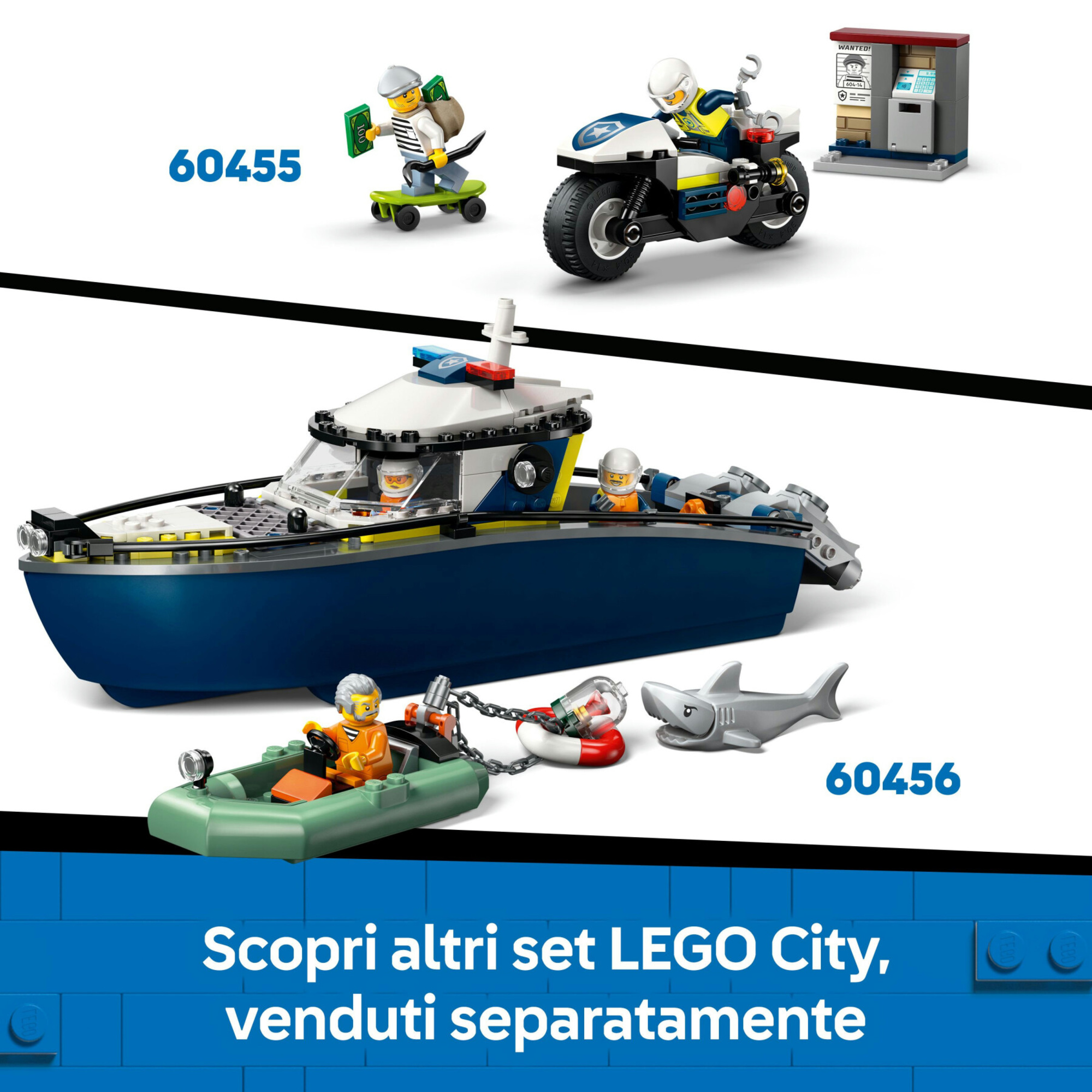LEGO City 60457 Officina auto polizia: modulare, 4 minifigure - LEGO Shop