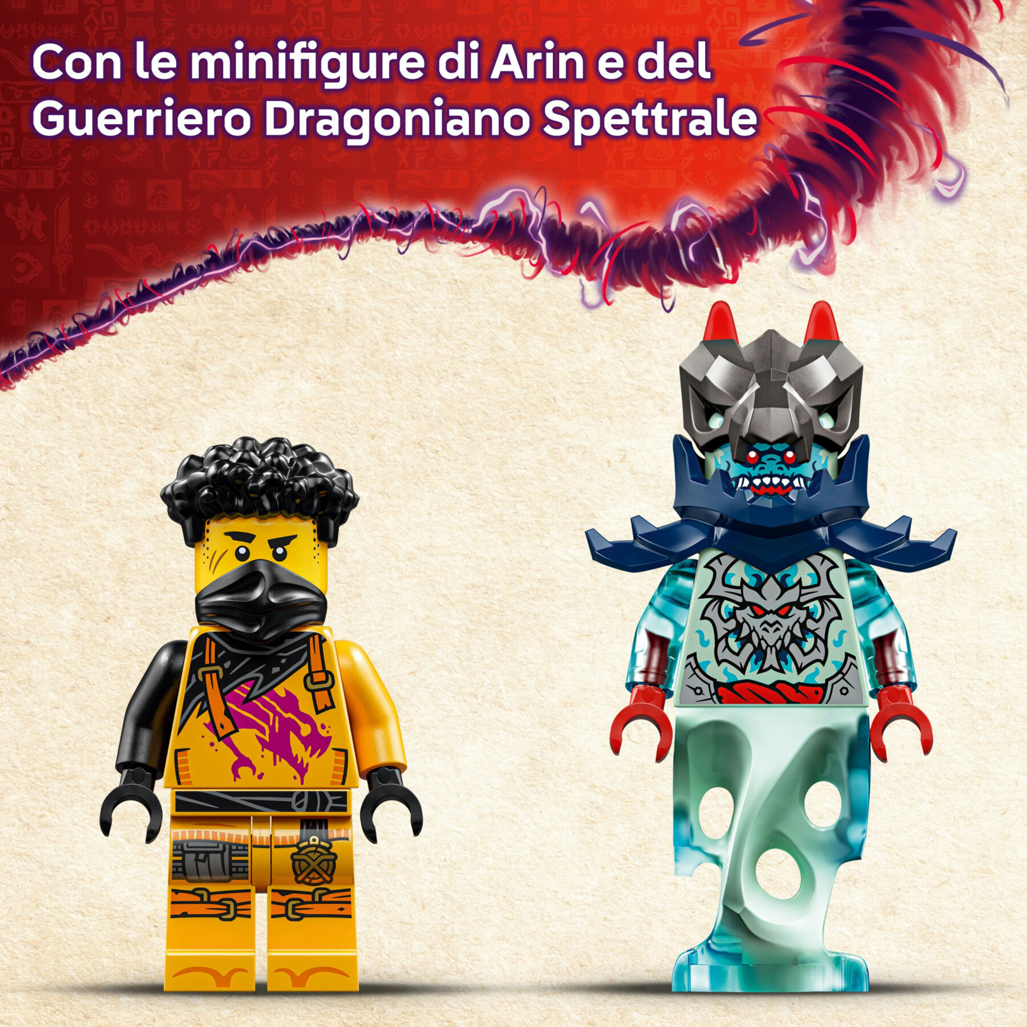 LEGO Ninjago 71839 Battle Mech Spinjitzu Arin: drago, 2 minifigure - LEGO