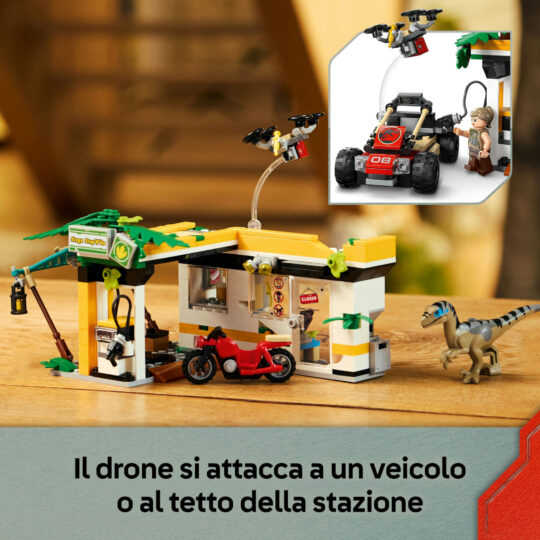 LEGO Jurassic World 76973 Raptor e Titanosauro in fuga - Jurassic World, LEGO