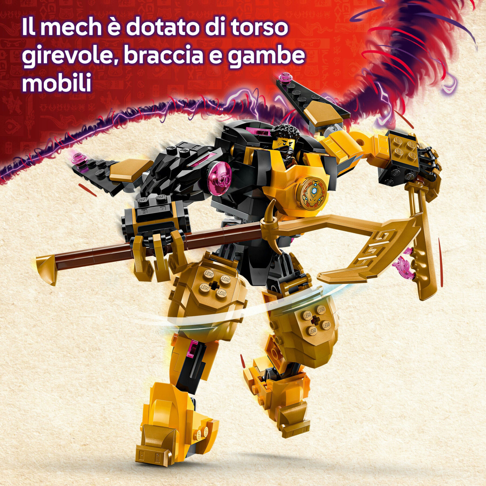 LEGO Ninjago 71839 Battle Mech Spinjitzu Arin: drago, 2 minifigure - LEGO