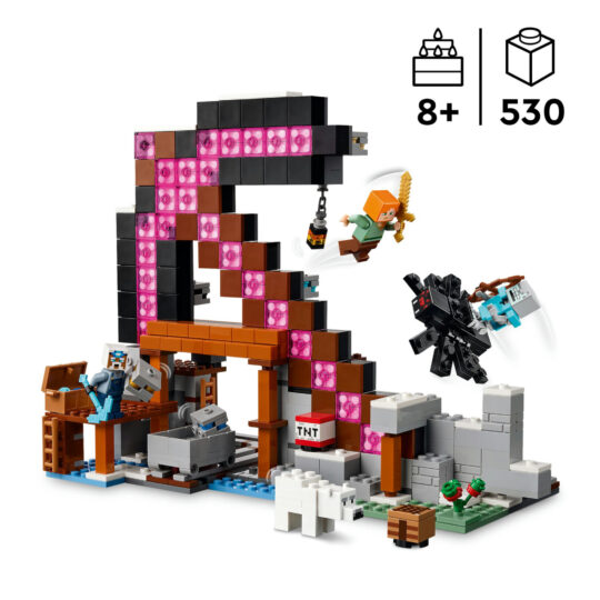 LEGO Minecraft 21277 Miniera piccozze: interattivo, 3 personaggi - LEGO, Minecraft
