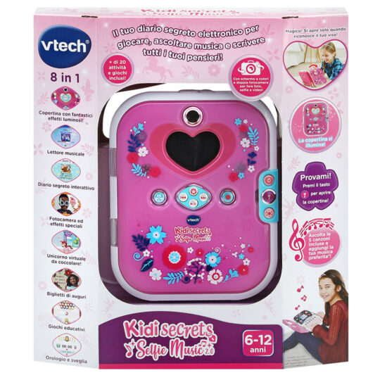 Kidi Secrets Selfie Music 2.0, Diario elettronico interattivo - VTech