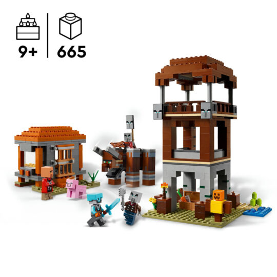 LEGO Minecraft 21278 Avamposto saccheggiatore: fortezza, razziatore - LEGO, Minecraft