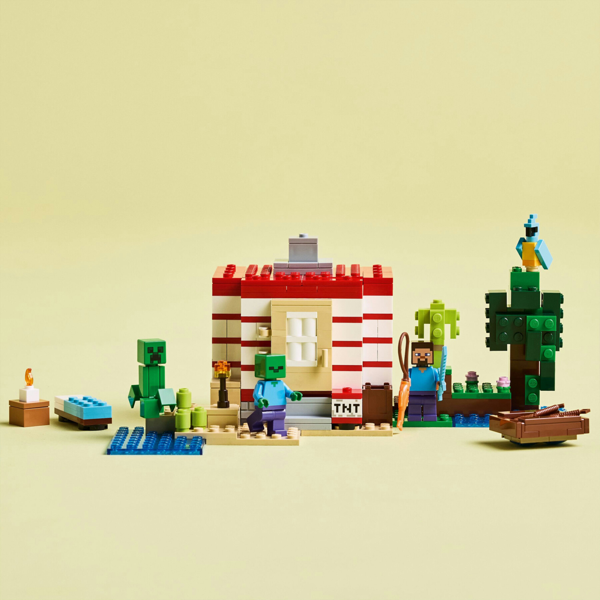 LEGO Minecraft 21275 Casa giungla esplosiva: tnt, barca, 3 personaggi - LEGO, Minecraft