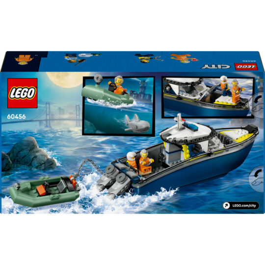 LEGO City 60456 Inseguimento motoscafo polizia: 2 barche, squalo - LEGO