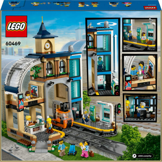 LEGO City 60469 Stazione centrale: veicolo, ascensore, binario - LEGO